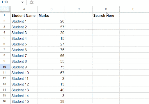 Google Sheet Conditional Formatting Based on Another Cell GIF 