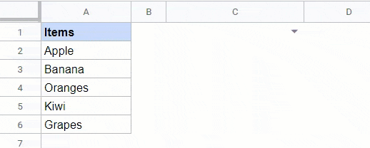 Drop down list with multiple selection demo. Animation by Spreadsheet Point.