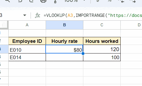 Hourly rate/Hours worked example GIF