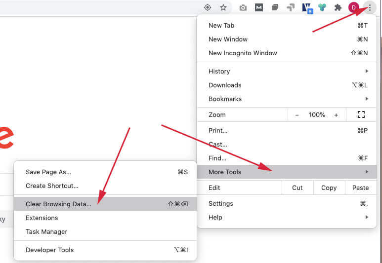 Clear browsing data when you have slow google sheets