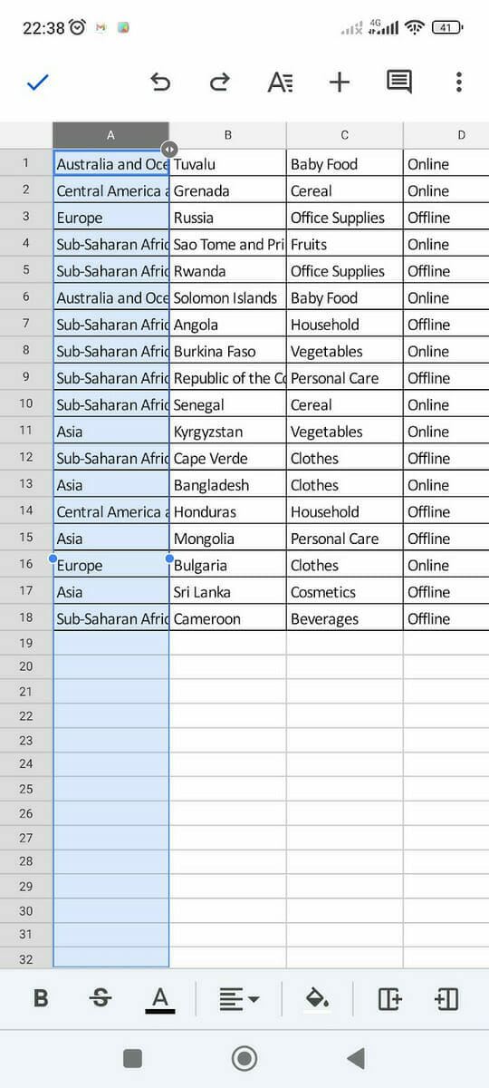 How to Alphabetize in Google Sheets Mobile