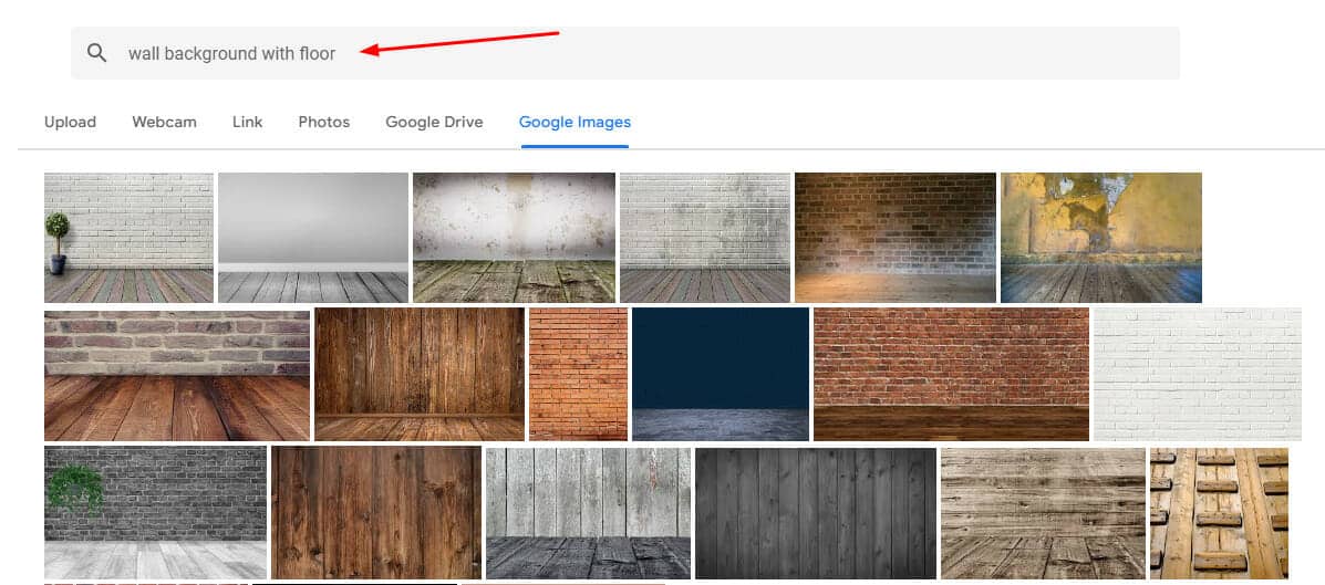 How to do a web search for images on Google Slides