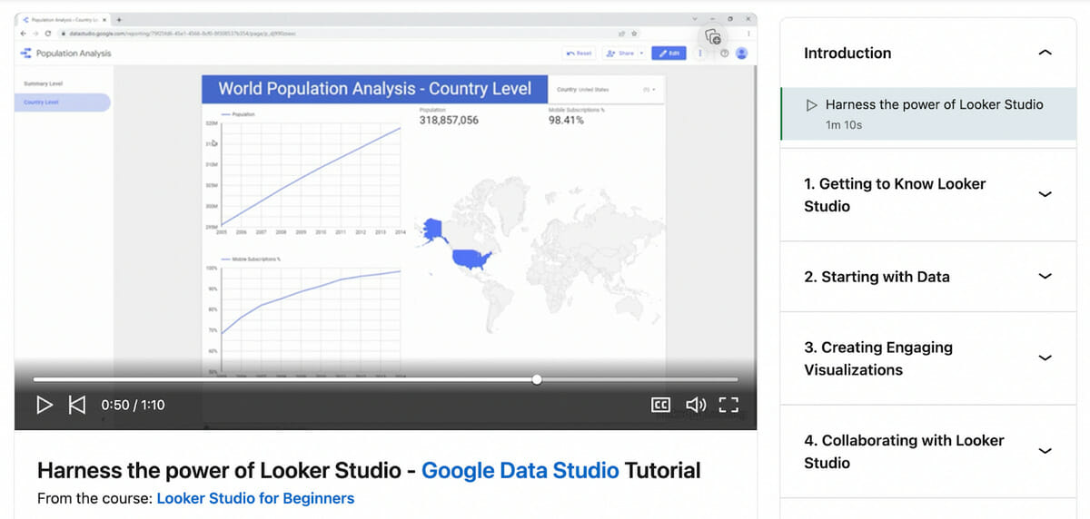 LinkedIn Learning: Looker Studio for Beginners