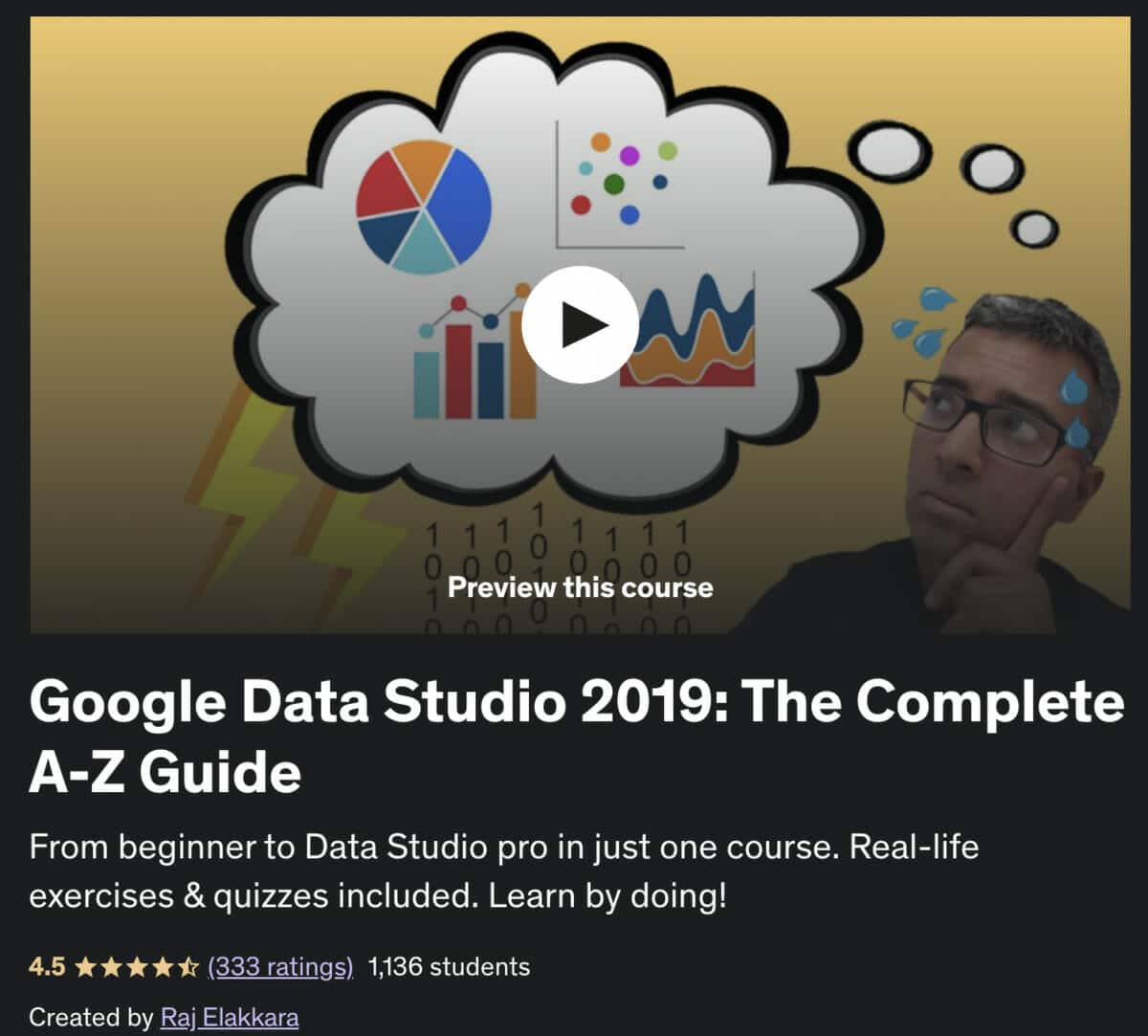 Udemy: Google Data Studio 2019: The Complete A-Z Guide