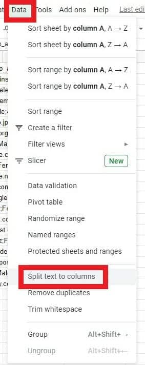 Split Pasted CSV files