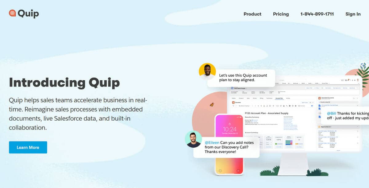 Quip screenshot