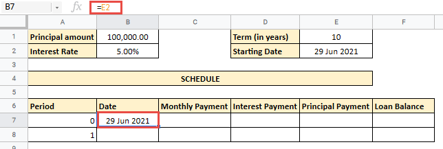 loan amortization spreadsheet