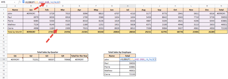 google sheets trace dependents