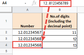 Google Sheets rounds off the 11th digit