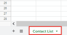 contact list