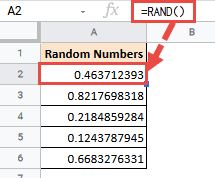 RAND function