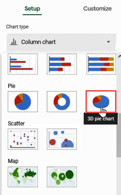 3D Pie chart.