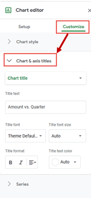 chart and axis titles