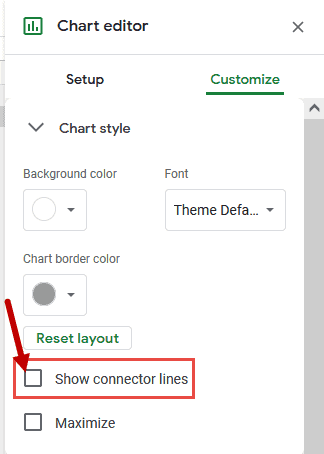 Show connector lines