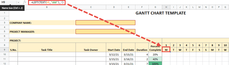 Add the Left and TEXT formulas