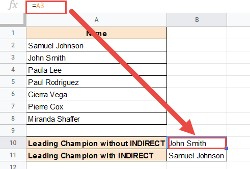 Adding a row changed the cell reference