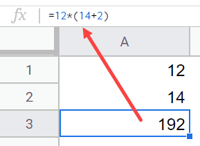 Adding numbers and then multiplying it using brackets