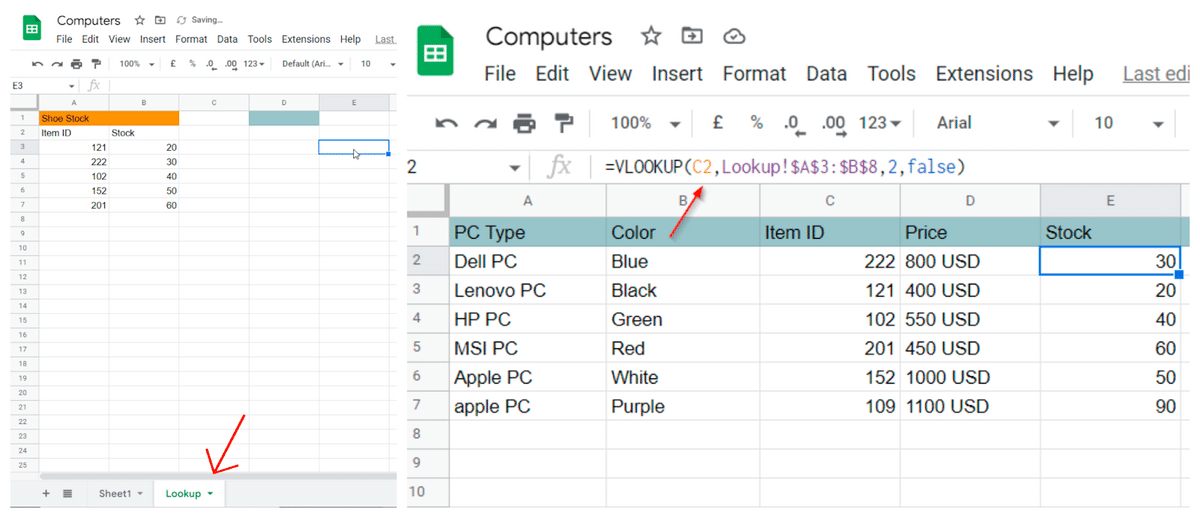 The Easy Guide to VLOOKUP in Google Sheets