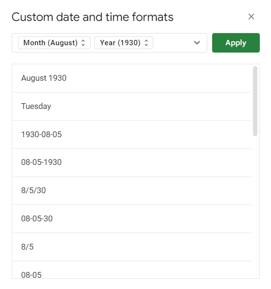 Change the Date Format