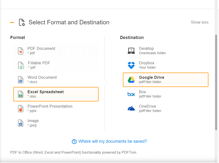 Choose the correct file type