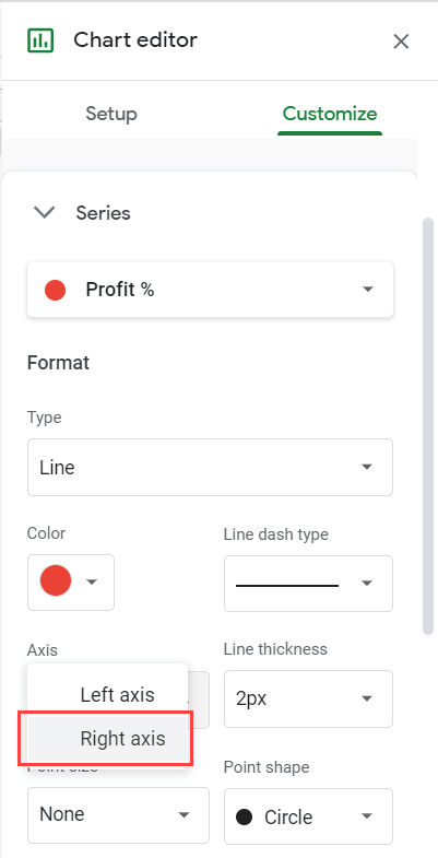 Choose the right axis option