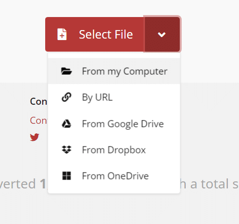 Choose where you want to upload your excel file from. In this case, we will choose from computer.