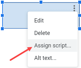 Click on Assign Script