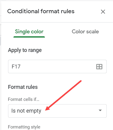 Click on format cells if drop down