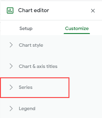 Click on Series option