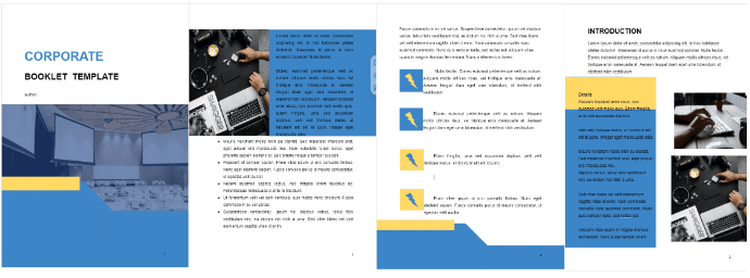 Corporate booklet template