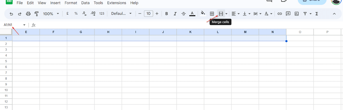 create header in google sheets