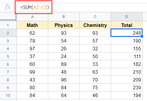 Dataset with formula