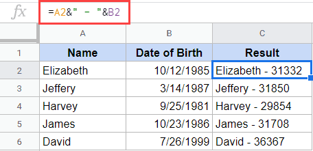 Date format changes when combined with text