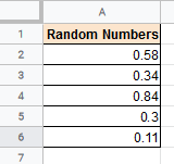 Decimal random numbers