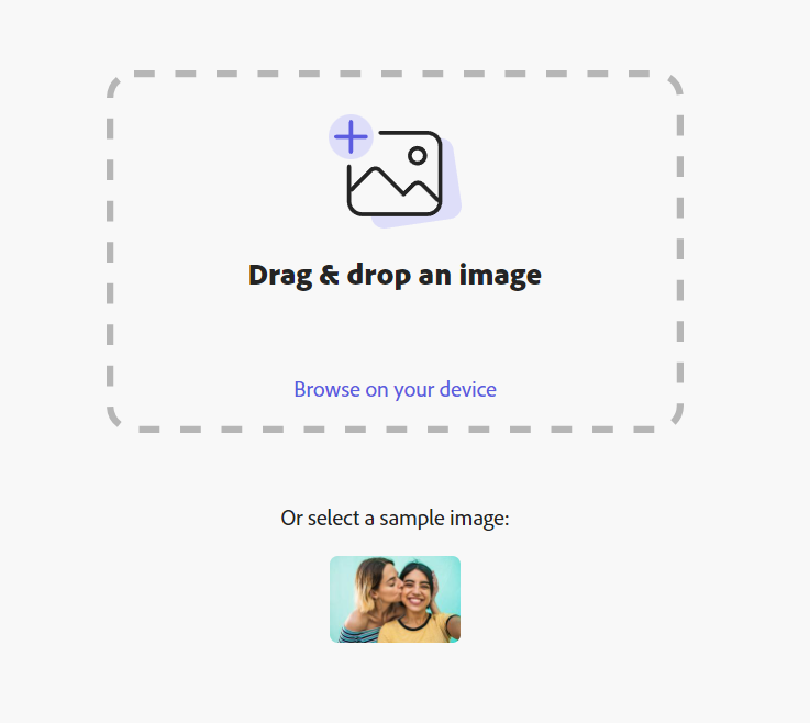 drag and drop an image