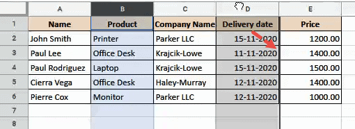 Drag the column to where you want to move it