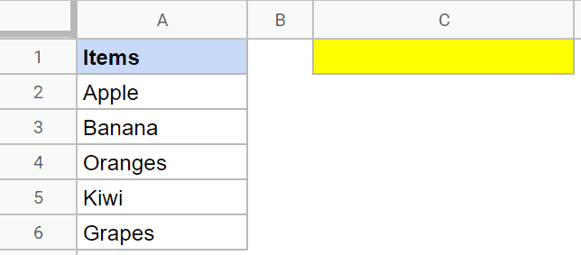 The drop down dataset and cell where it needs to be added. Image by Spreadsheet Point.