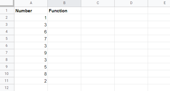 Example of Using the REGEXMATCH Function to Find Cells with Numbers