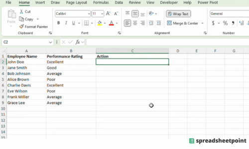 A practical example of how to use the SWITCH function in Excel.