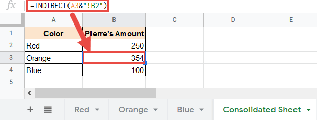 Fill handle updated the sheet name