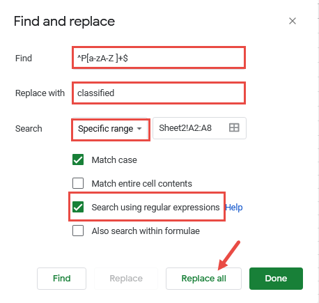 Find and Replace Regex