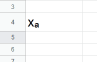 Getting the subscript in Google Sheets