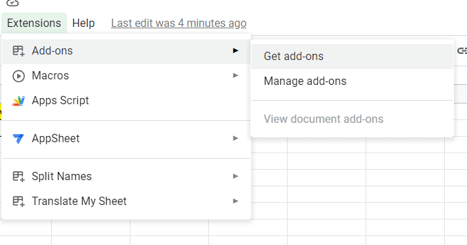 Go to Extensions > Add-ons. Click Get Add-ons.