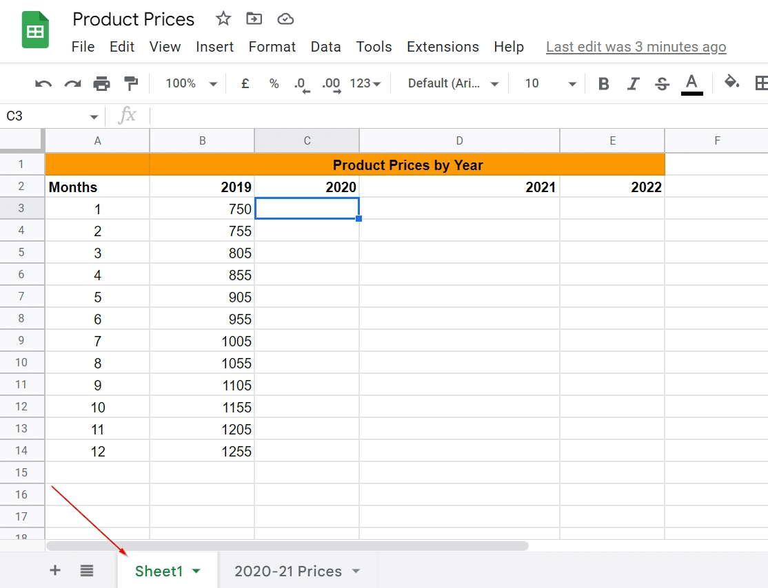 google sheets reference another sheet in the same workbook