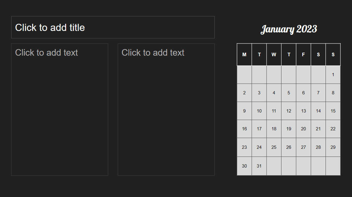 Google Slides Calendar Template 3