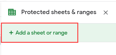 How to add a new range or sheet to protect