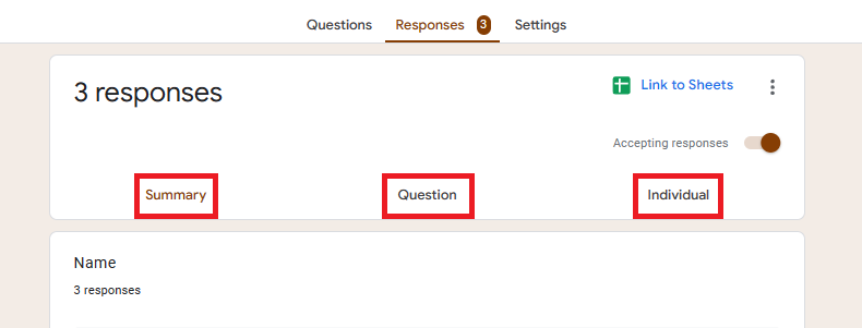 how to find answers on google forms