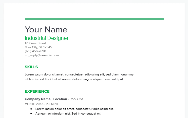 How to make a resume on Google Docs with the Mint template