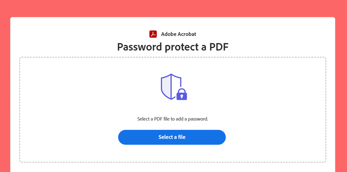 How to Password protect with Adobe