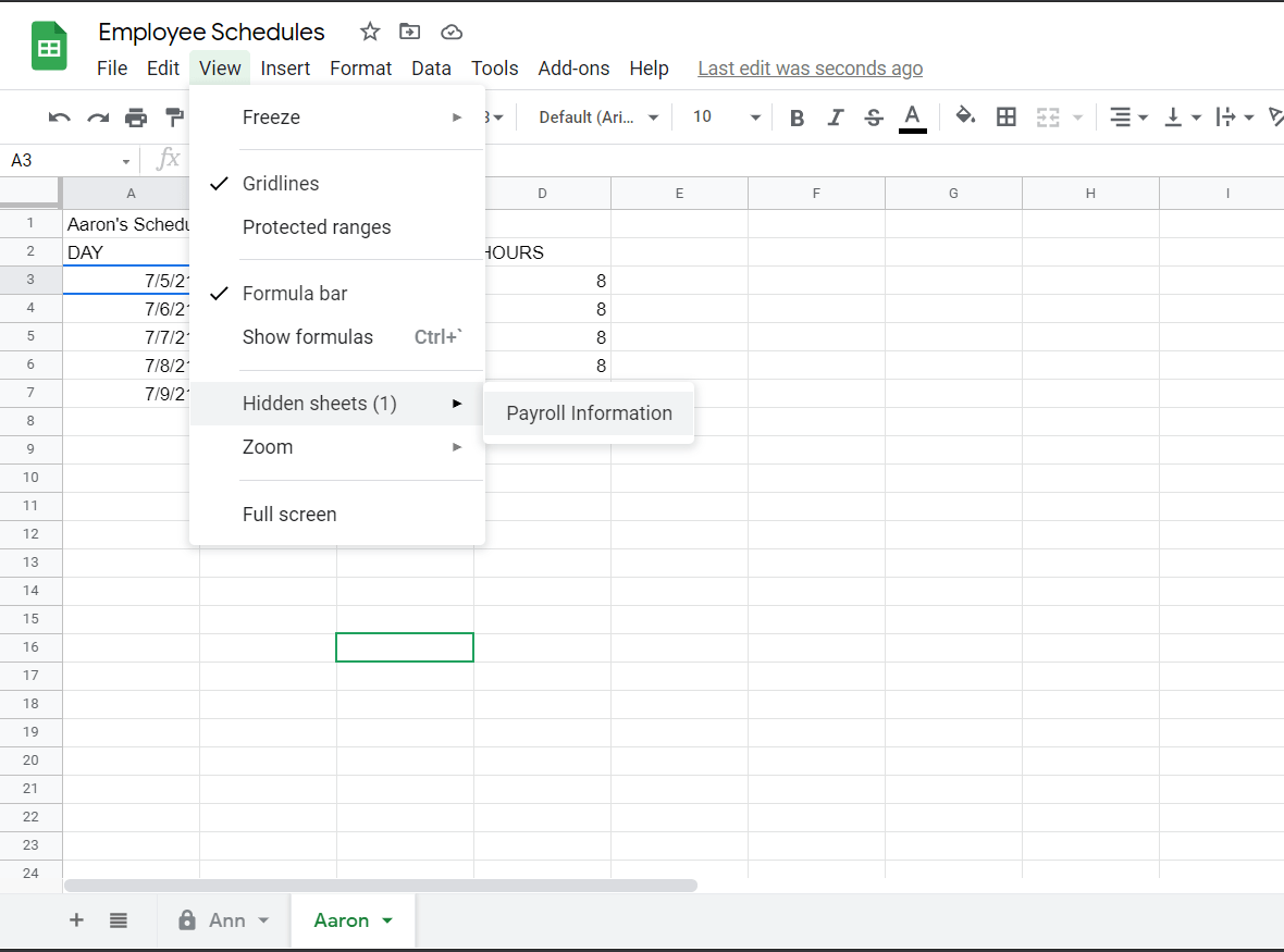 How to Share Only One Sheet in Google Sheets 